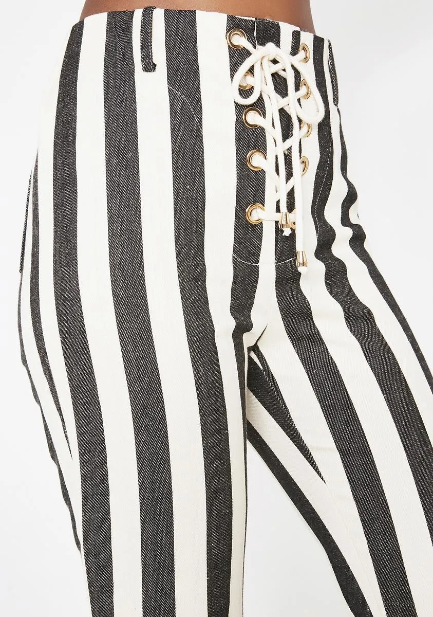 Onyx The Thelma Striped Pants sold by Dolls Kill product image thumbnail 3