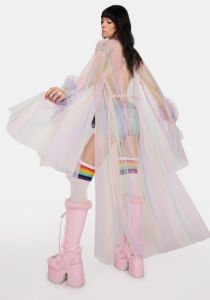 Infinite Glory Sheer Duster sold by Dolls Kill