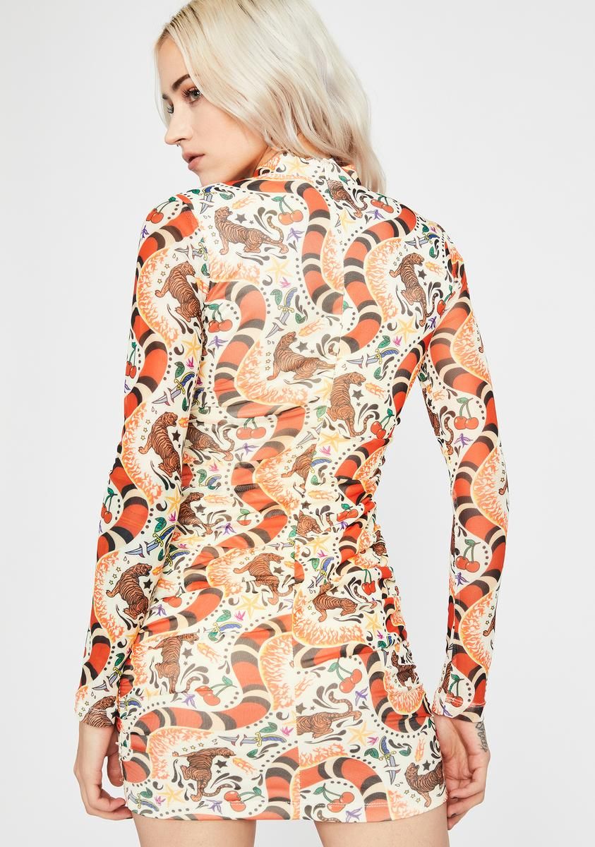 Wildly Unaware Long Sleeve Dress sold by Dolls Kill product image thumbnail 4