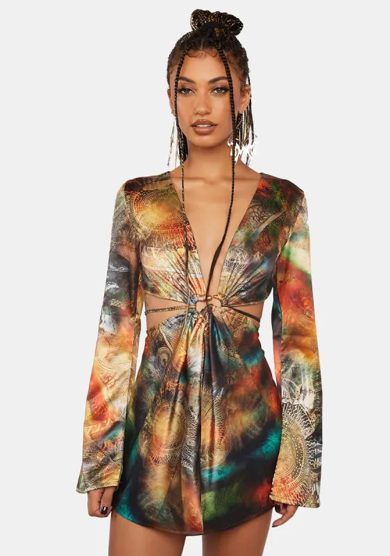 Orbit Satin Mini Dress sold by Dolls Kill