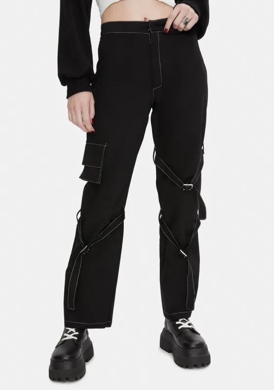 Maria Buckle Pants sold by Dolls Kill