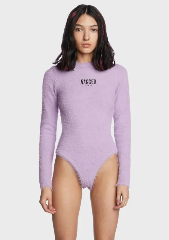 Obsessed Fuzzy Bodysuit sold by Dolls Kill