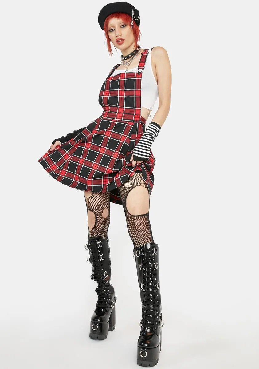 Gothic Tartan Pinafore Dress sold by Dolls Kill product image thumbnail 3