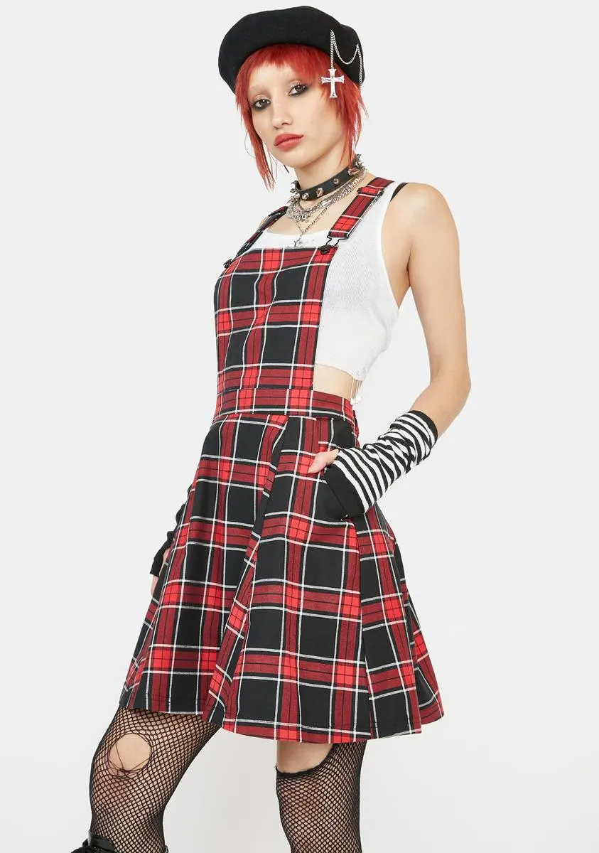 Gothic Tartan Pinafore Dress sold by Dolls Kill product image thumbnail 2