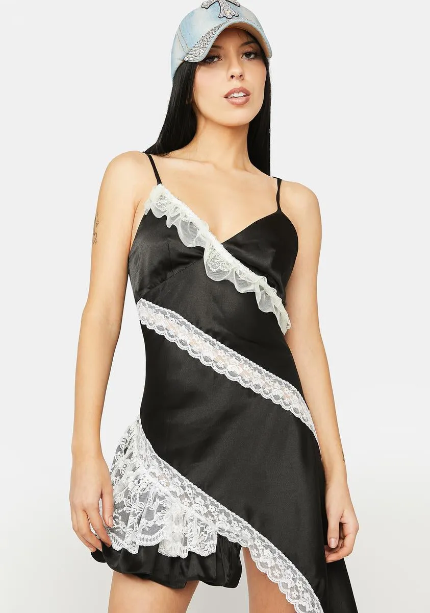 Nancy Satin Dress sold by Dolls Kill