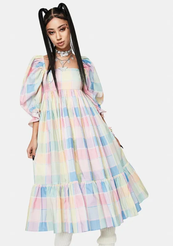 The Pub Garden French Puff Dress sold by Dolls Kill