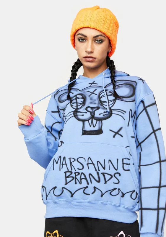 Punk Rat Graphic Hoodie sold by Dolls Kill