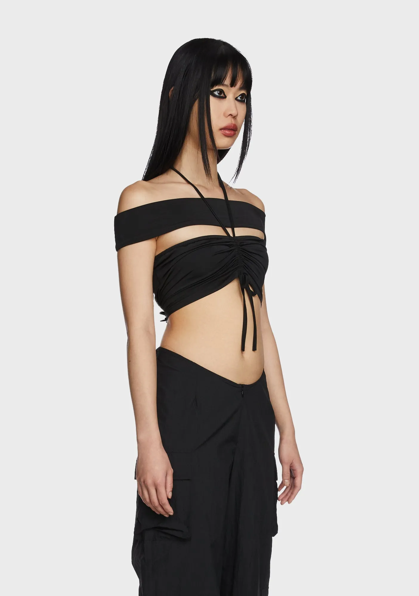 Look Again Crop Top - Black sold by Dolls Kill product image thumbnail 5