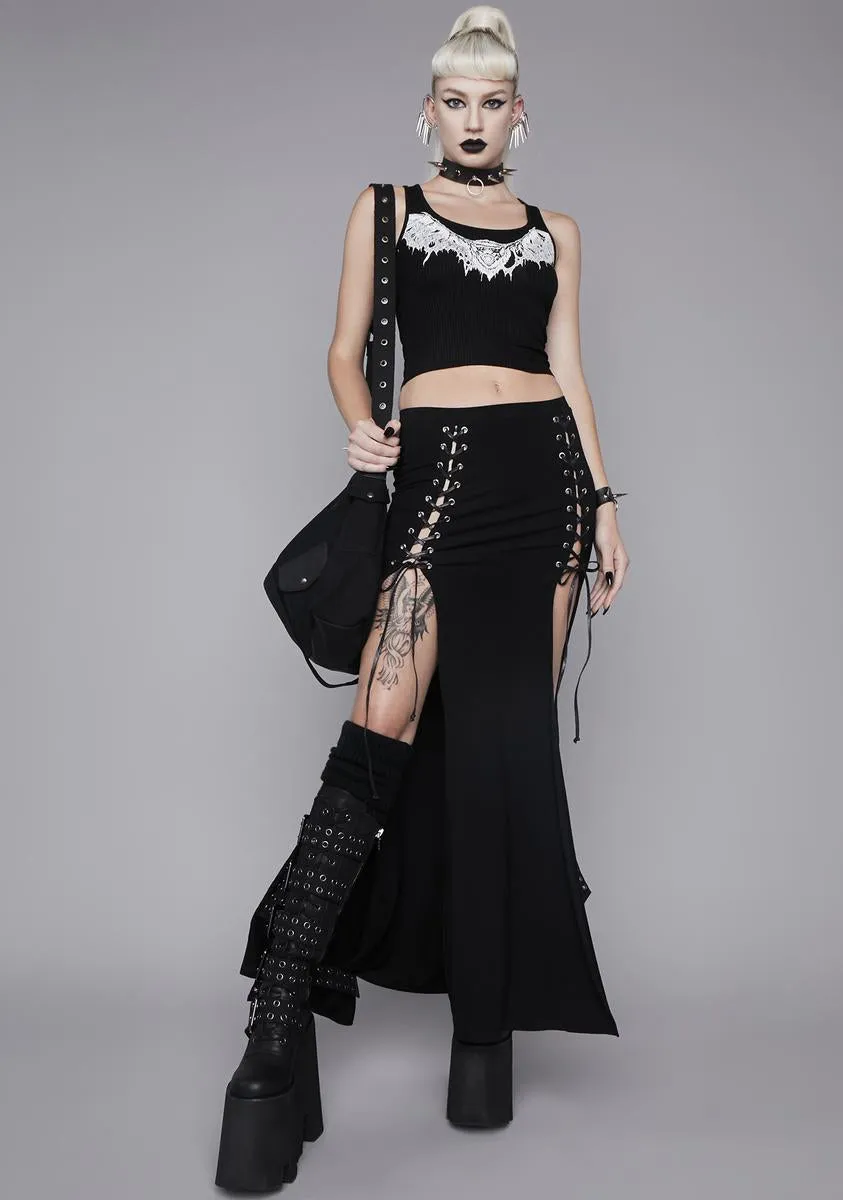 Wicked Straight From Hell Graphic Tank sold by Dolls Kill product image thumbnail 3