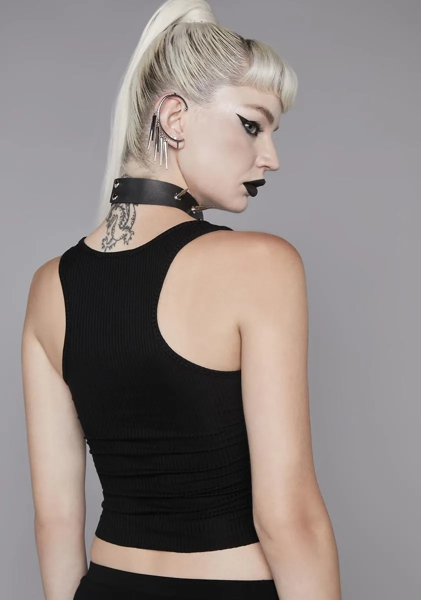 Wicked Straight From Hell Graphic Tank sold by Dolls Kill product image thumbnail 4