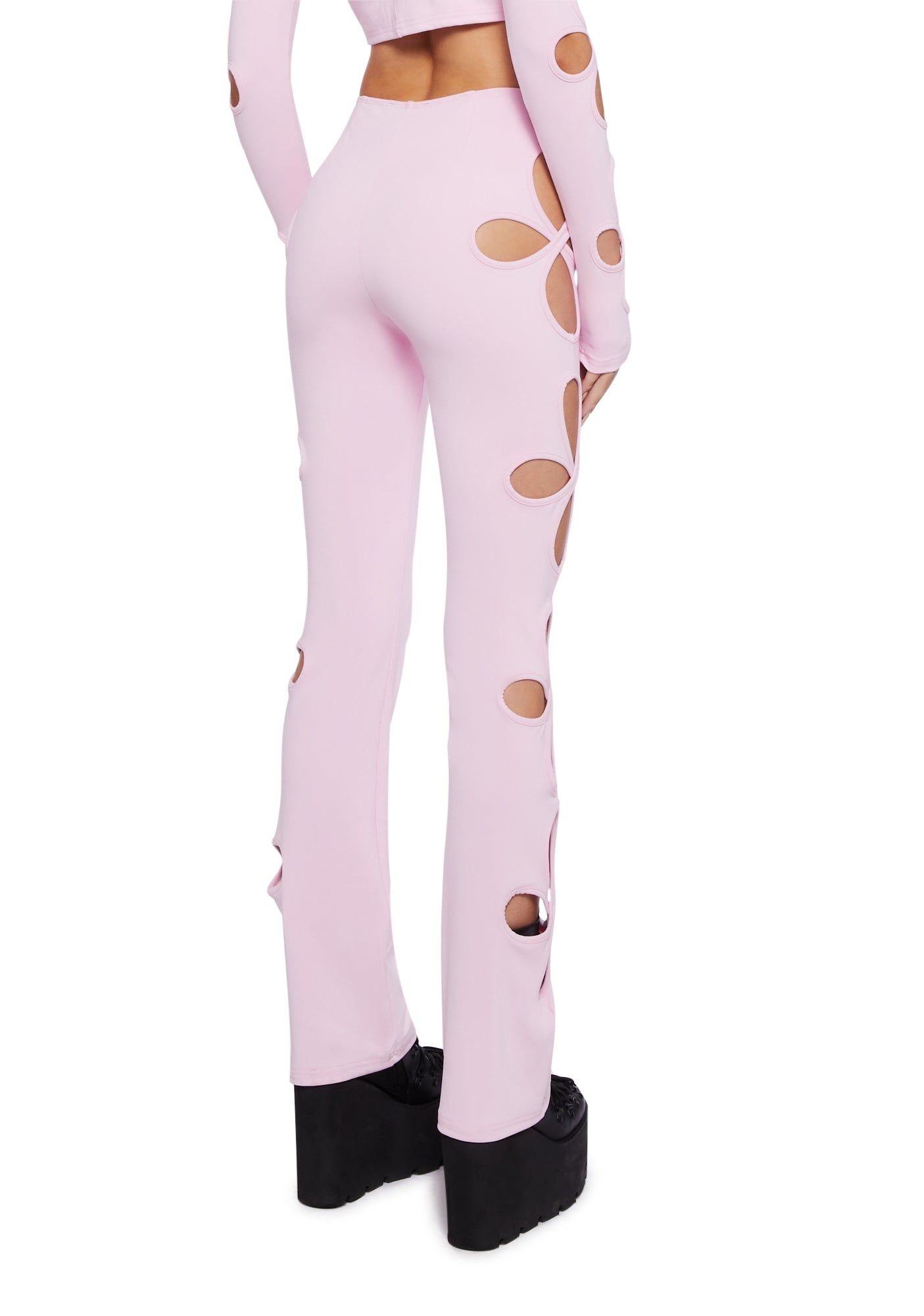 Star Child Cut-Out Pants - Pink sold by Dolls Kill product image thumbnail 4