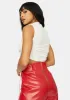 Pure Up My Confidence Side Ruched Crop Tank sold by Dolls Kill