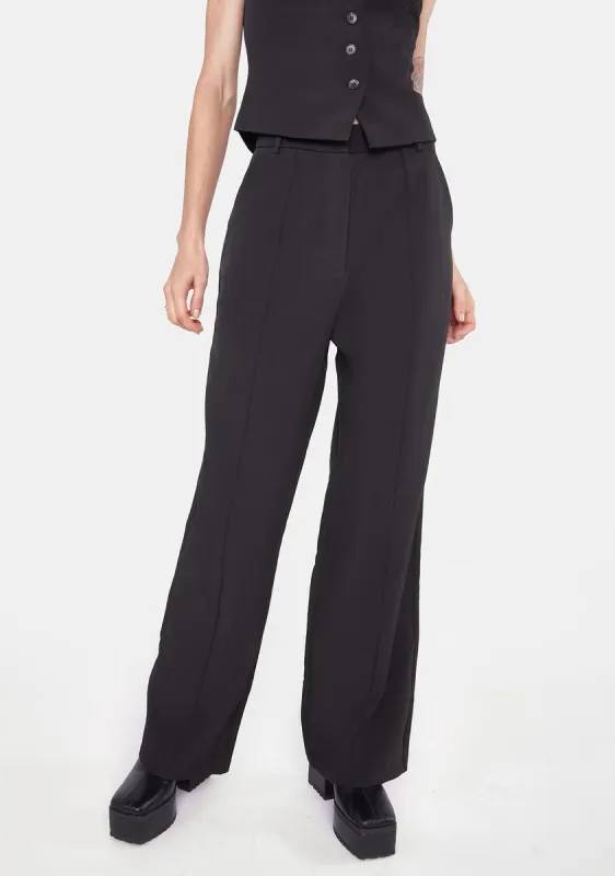 Aster High Waisted Trousers sold by Dolls Kill