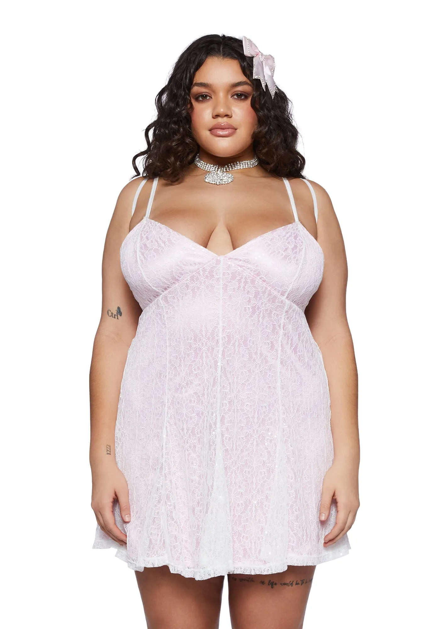 Plus Earth Angel Dress And Wings Set sold by Dolls Kill product image thumbnail 2