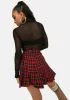 Rock Your World Plaid Pleated Skirt sold by Dolls Kill