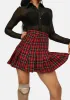 Rock Your World Plaid Pleated Skirt sold by Dolls Kill