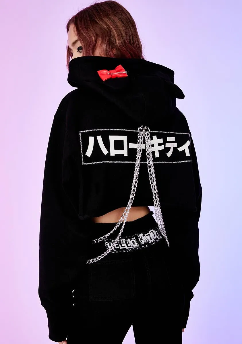 Playtime Anarchy Cropped Hoodie sold by Dolls Kill product image thumbnail 2