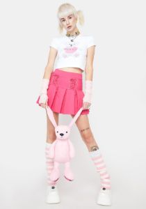 Candy Modern School Girl Pleated Skirt sold by Dolls Kill