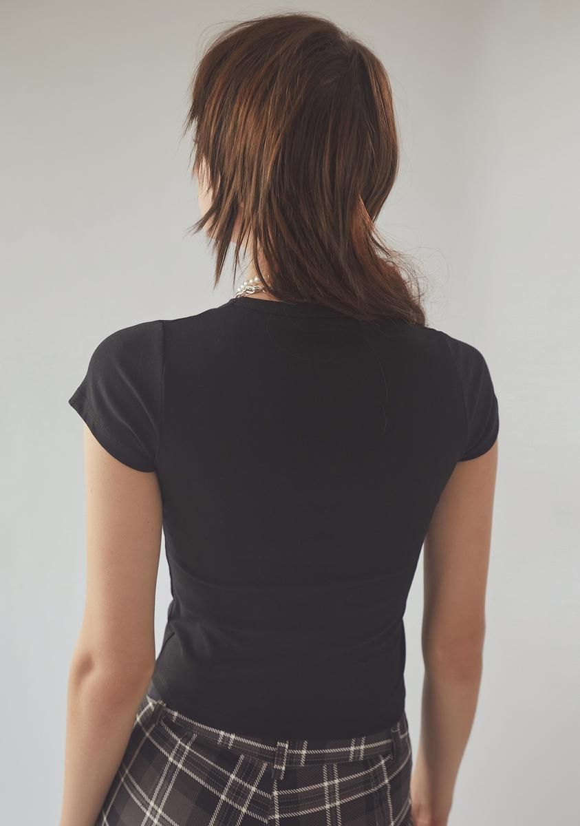 Gotta Try Harder Baby Tee sold by Dolls Kill product image thumbnail 4