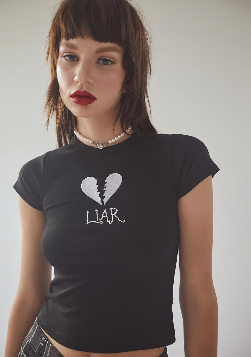 Gotta Try Harder Baby Tee sold by Dolls Kill