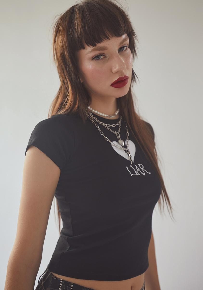 Gotta Try Harder Baby Tee sold by Dolls Kill product image thumbnail 2