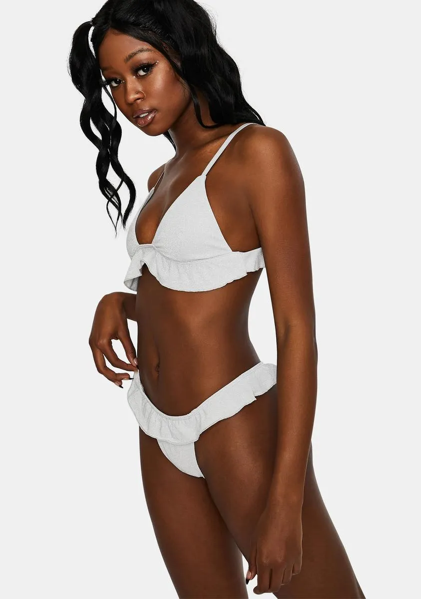 Merissa Metallic Ruffle Bra sold by Dolls Kill product image thumbnail 2