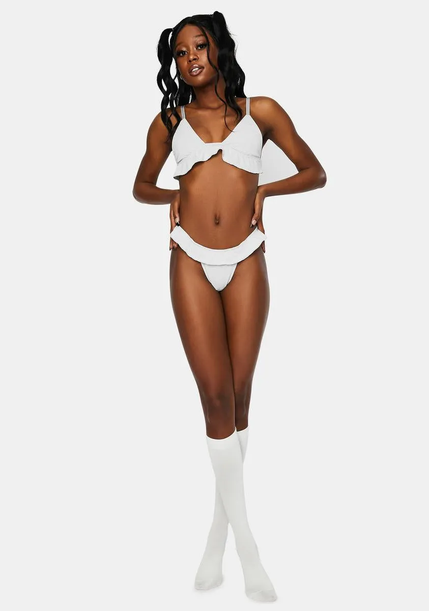 Merissa Metallic Ruffle Bra sold by Dolls Kill product image thumbnail 3