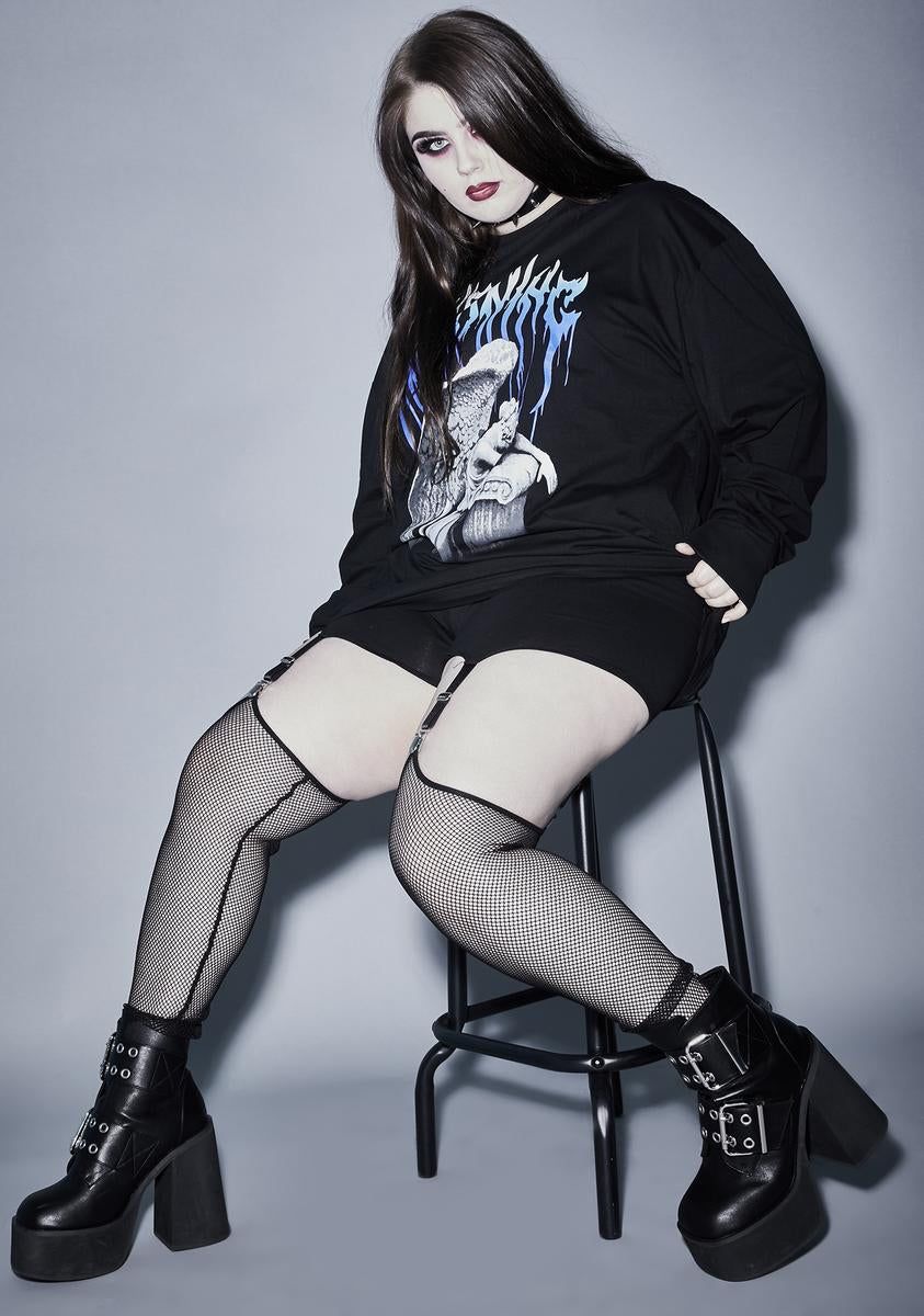 Forever Lost In The Void Garter Leggings sold by Dolls Kill product image thumbnail 3