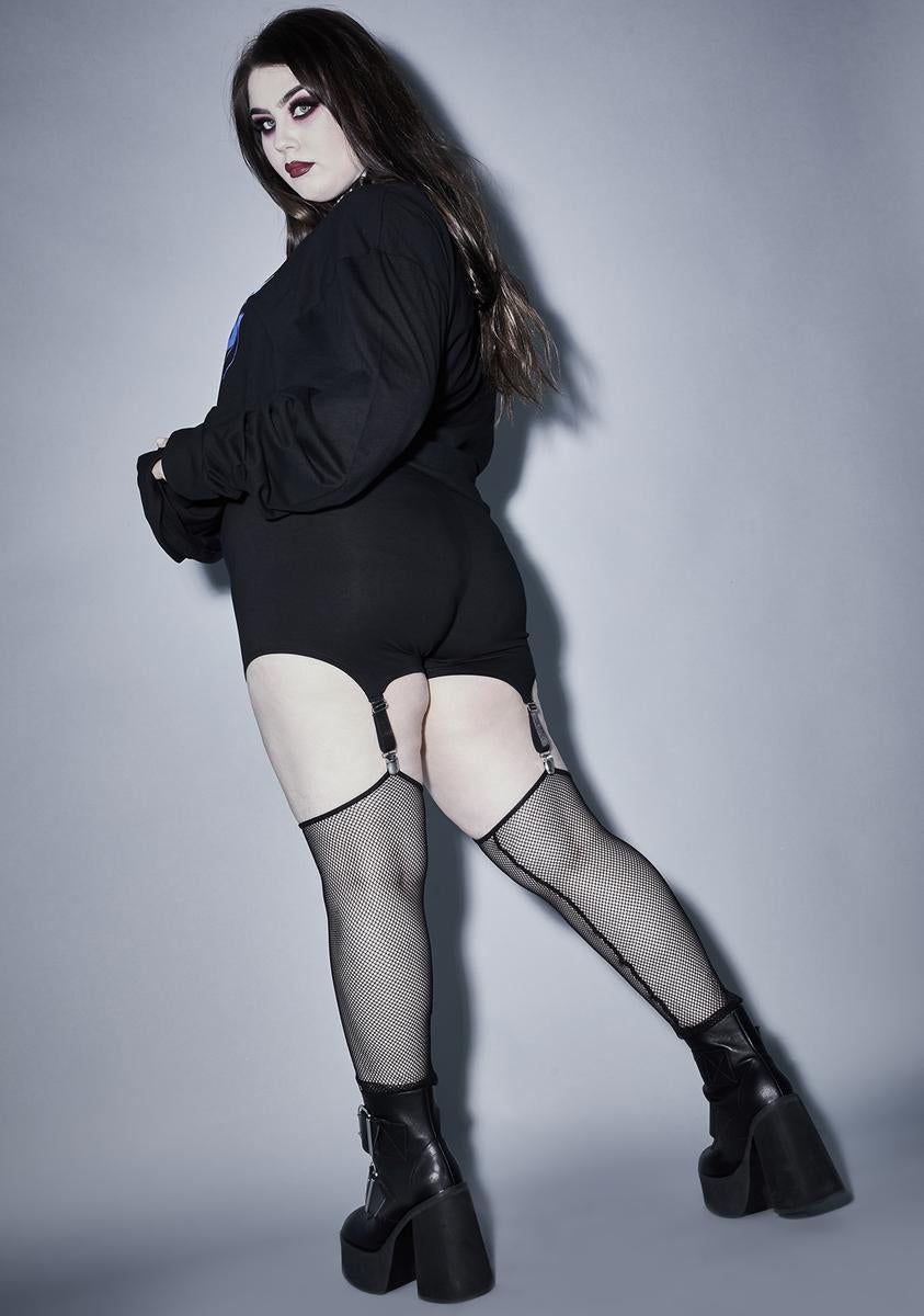 Forever Lost In The Void Garter Leggings sold by Dolls Kill product image thumbnail 4