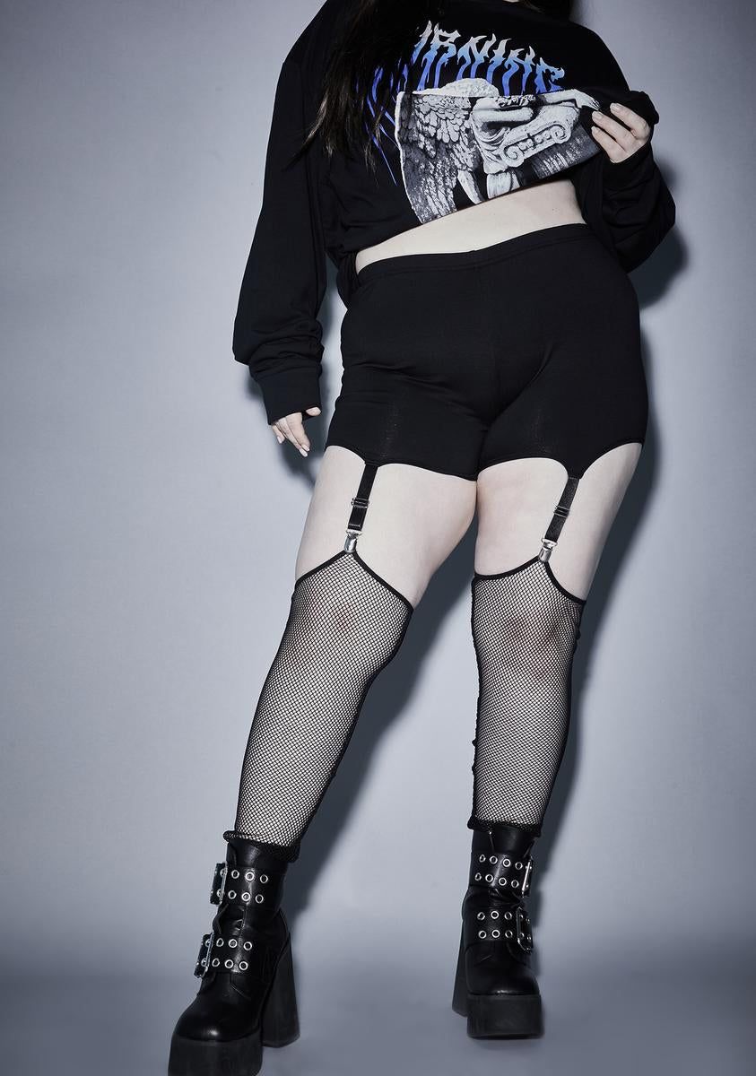 Forever Lost In The Void Garter Leggings sold by Dolls Kill