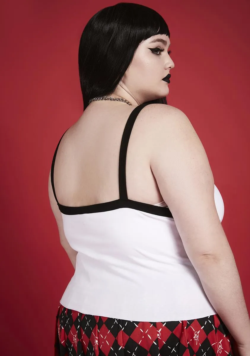 Plus Blank Stares Graphic Tank Top sold by Dolls Kill product image thumbnail 4