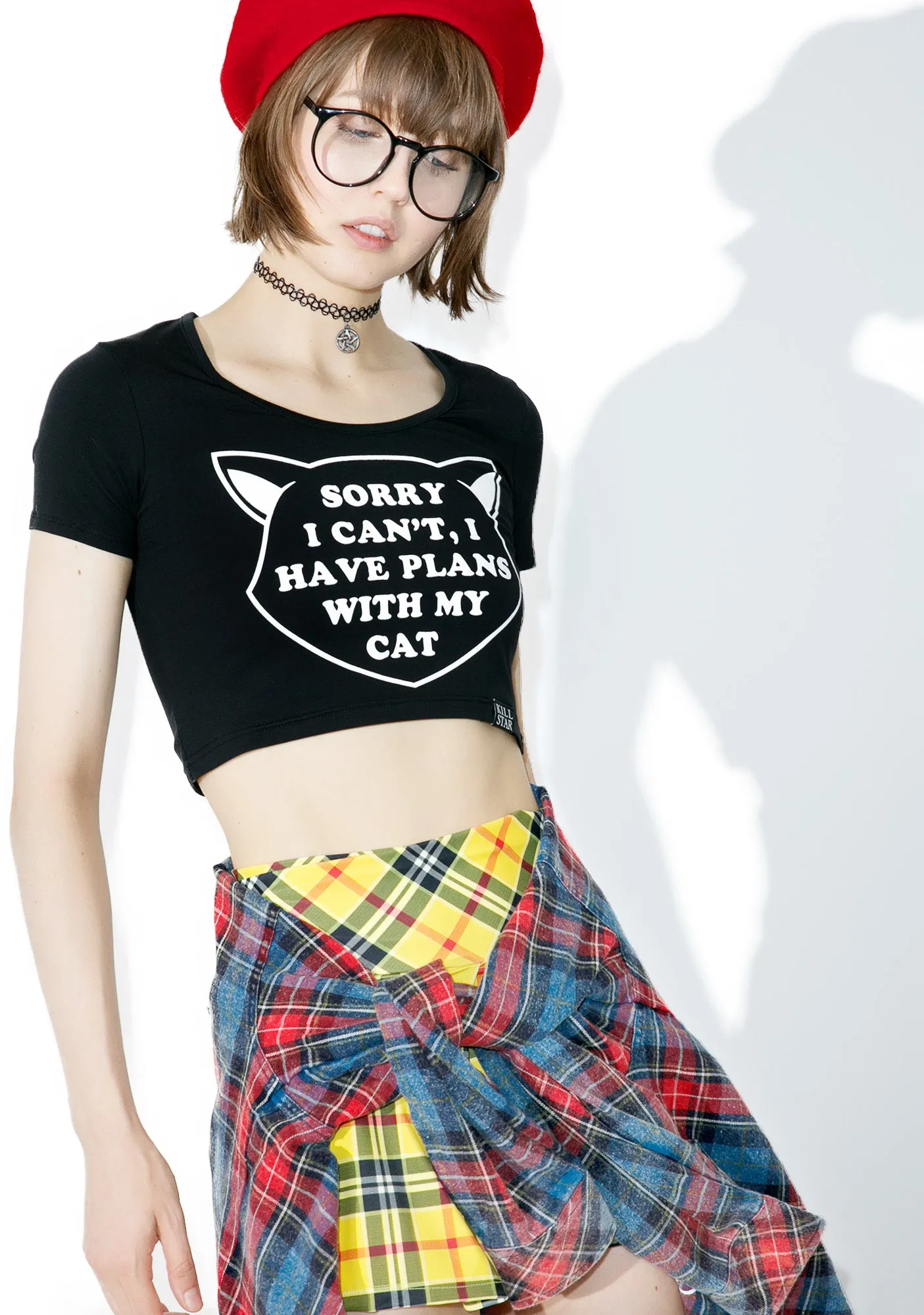 Got Plans Scoop Neck Crop Top sold by Dolls Kill