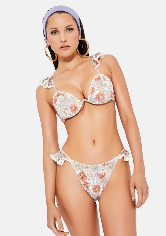 Malena Floral Bikini Set sold by Dolls Kill