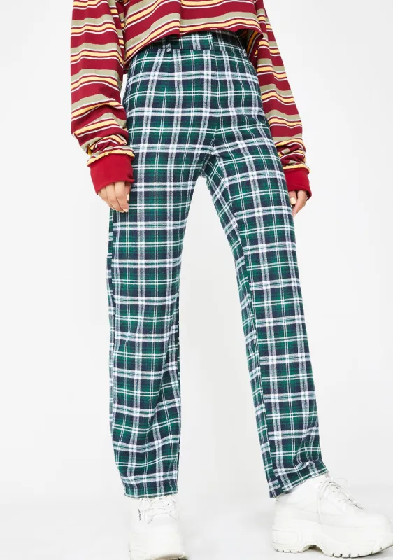 Post N' Delete Plaid Trousers sold by Dolls Kill