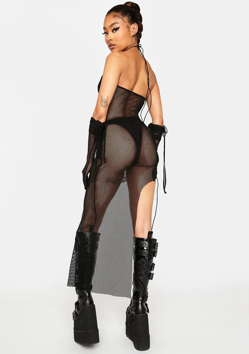 Romance Raider Mesh Dress sold by Dolls Kill product image thumbnail 4