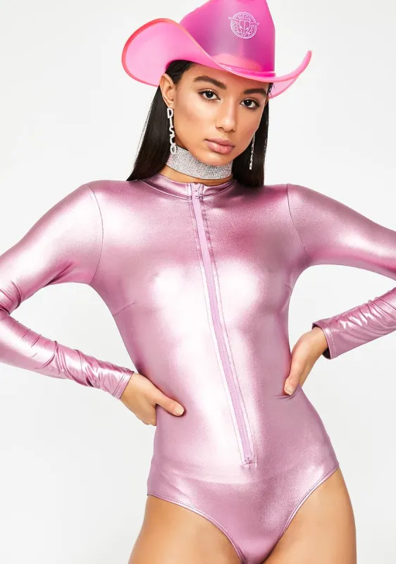 High Volume Metallic Bodysuit sold by Dolls Kill
