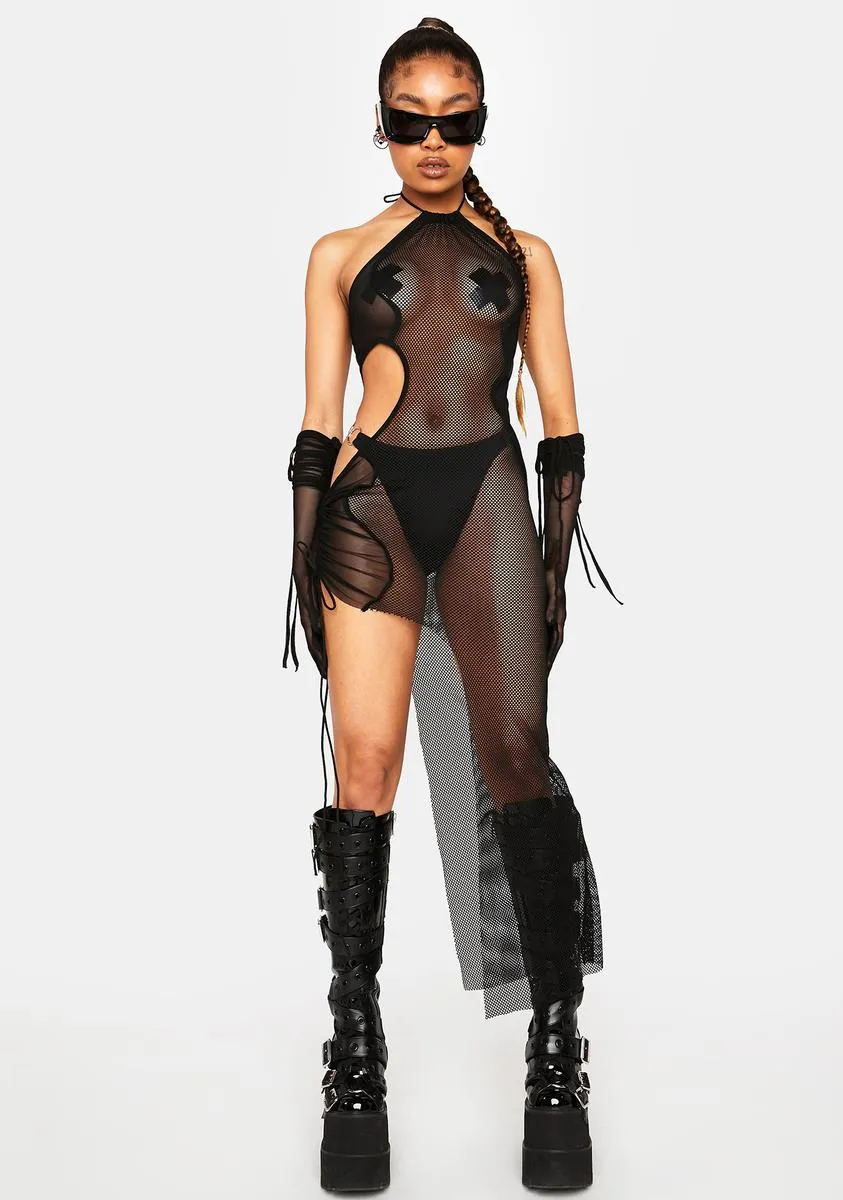 Romance Raider Mesh Dress sold by Dolls Kill product image thumbnail 2
