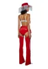 Giddy Up Rhinestone Cowgirl Costume - Red sold by Dolls Kill