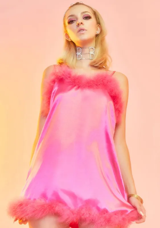 Name In Lights Satin Slip sold by Dolls Kill