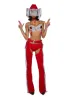 Giddy Up Rhinestone Cowgirl Costume - Red sold by Dolls Kill
