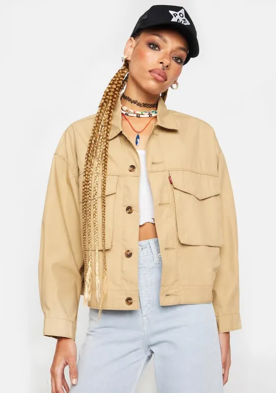 Loose Utility Trucker Jacket sold by Dolls Kill