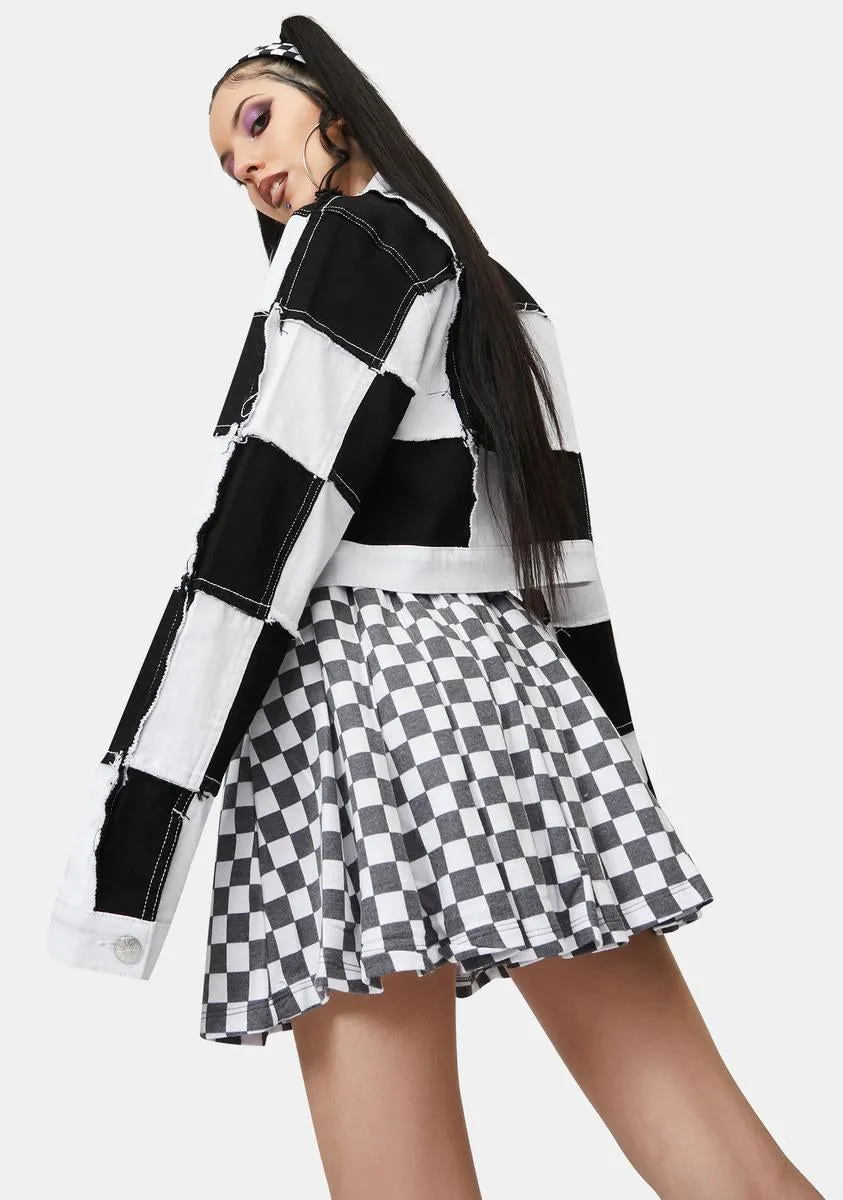 Checkerboard Skirt sold by Dolls Kill product image thumbnail 4