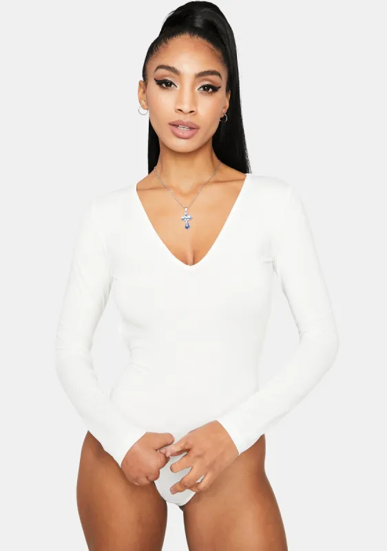 Dazzle Long Sleeve Backless Bodysuit sold by Dolls Kill