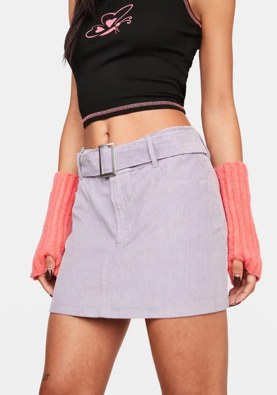 Ur On My Wishlist Corduroy Mini Skirt sold by Dolls Kill