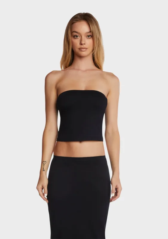 Shae Bandeau Top - Black sold by Dolls Kill