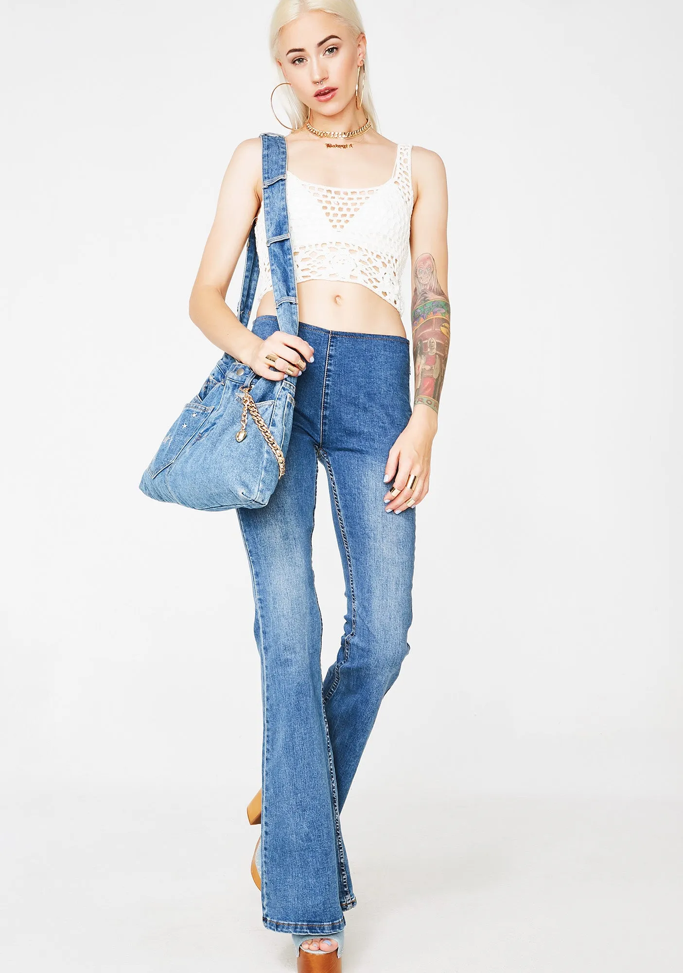 Pure The Crows Are Comin' Crochet Top sold by Dolls Kill product image thumbnail 5