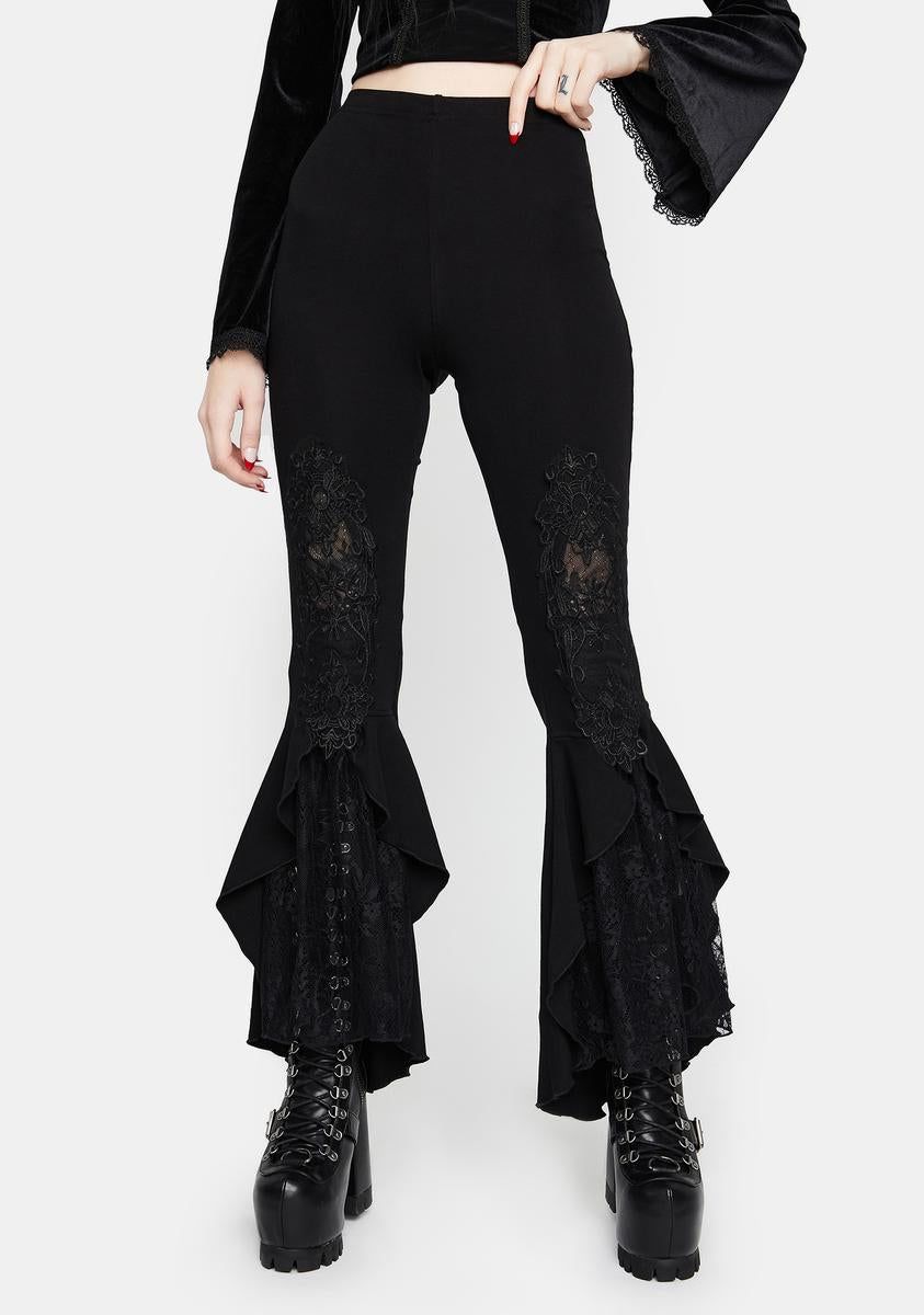 Gothic Elegance Lace Leggings sold by Dolls Kill