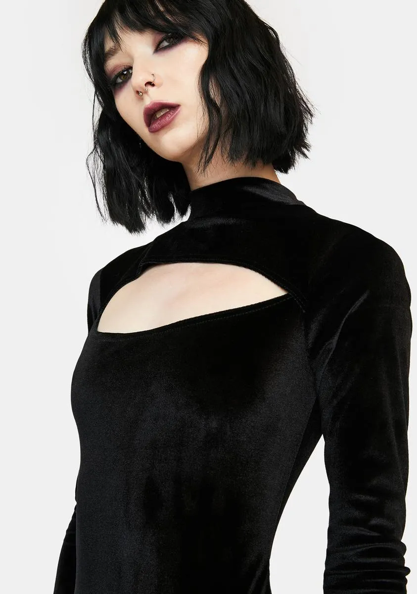 Cut Out Velvet Midi Dress sold by Dolls Kill product image thumbnail 2