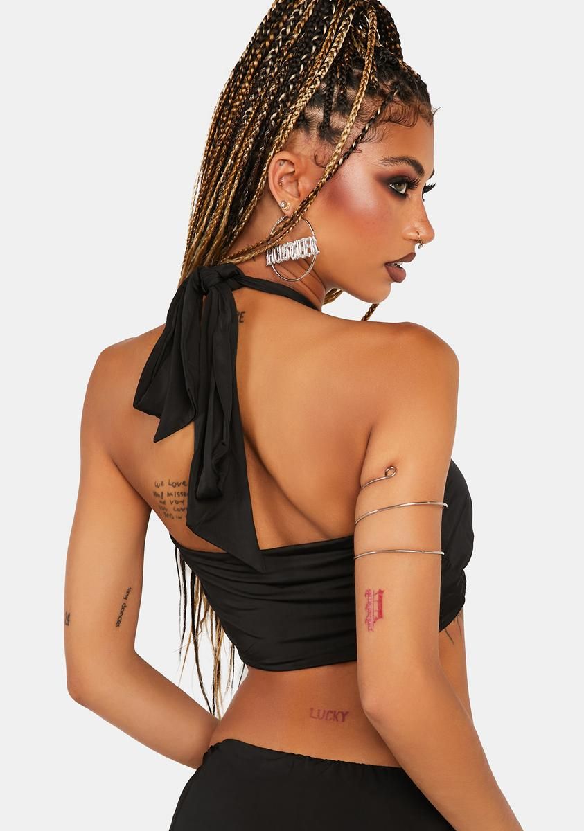 Alice Wrap Halter Top sold by Dolls Kill product image thumbnail 4