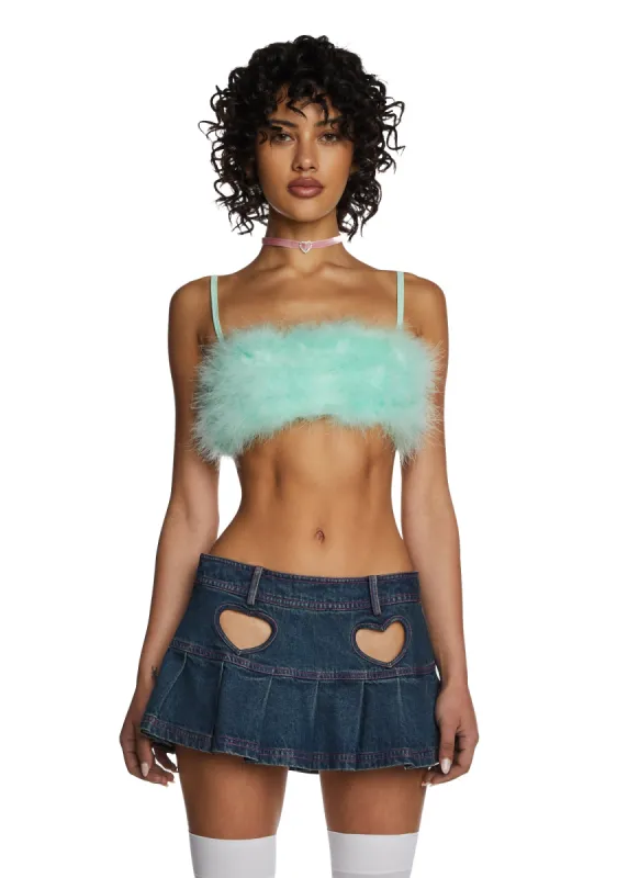Lala La Fleur Boob Tube - Green sold by Dolls Kill